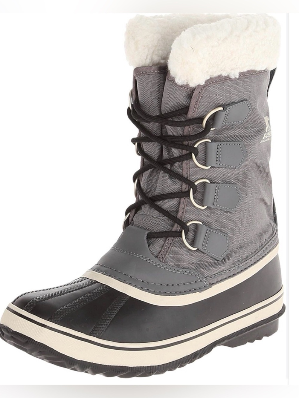 Sorel Women's carnival Gray Lace-Up waterproof Winter Snow Boot